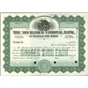 Image 1 : New Jersey National Bank Stock Certificate Specime