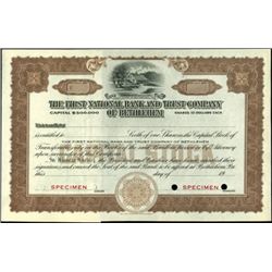 Pennsylvania National Bank Certificates,