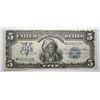 Image 1 : 1899  Indian Chief   $5  silver certificate  AU