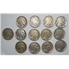 Image 1 : 13  1914  Buffalo nickels  one XF