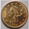 Image 1 : 1904 $2.50 FRESH! CH/GEMBU65 A BEAUTY! WE CAN'T LOCATE ANY MARKS< GREAT LUSTER!!