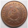 Image 2 : 1868 Two Cent Underrated in MS ChBU 64 RB, loaded w/orig red, no spots