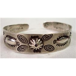 Navajo Sterling Cuff Bracelet