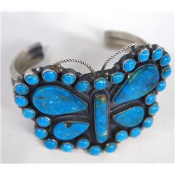 Navajo Kingman Turquoise Bracelet - Andrew Saufki