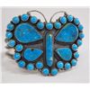 Image 2 : Navajo Kingman Turquoise Bracelet - Andrew Saufki
