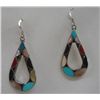 Image 1 : Zuni Channel Set Pierced Earrings