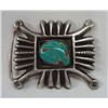 Image 1 : Navajo Traditional Turquoise Belt Buckle