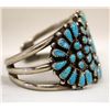 Image 2 : Vintage Navajo Turquoise Cluster Bracelet