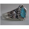 Image 3 : Navajo Sterling Turquoise Bracelet - C. Draper
