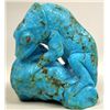 Image 1 : Zuni Carved Turquoise Lizard Fetish by Kaamasee