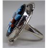 Image 3 : Zuni Overlay Stone to Stone Knifewing Ring - Etsat