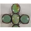 Image 3 : Navajo Sterling Turquoise Cross Pendant - Tom