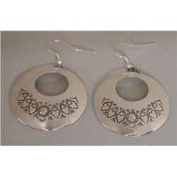 Navajo Sterling Silver Earrings - Albert Bighand