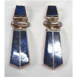 Sterling Silver Lapis Earrings