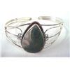 Image 1 : Silver Plate Moss Agate Bracelet
