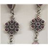 Image 2 : Navajo Sterling Purple Shell Earrings - D. Brown