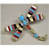 Image 1 : Zuni Sterling Silver Dragonfly Pin/Pendant