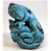 Image 1 : Zuni Turquoise Lizard Fetish - Derrick Kaamasee