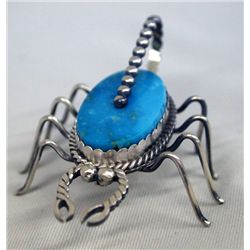 Navajo Sterling Scorpion Pin - Dean Sandoval