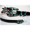 Image 2 : Zuni Channel Inlay, Buckle, Keepers & Tip by HL
