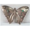 Image 1 : Mexican Silver Turquoise Butterfly Pin