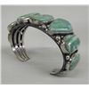 Image 1 : Navajo Sterling Turquoise Bracelet - Frances