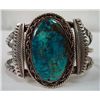 Image 3 : Navajo Sterling Pilot Mountain Turquoise Bracelet