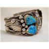 Image 3 : Sterling Turquoise Watch Bracelet - TK Emerson