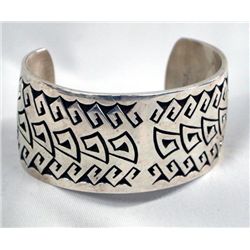 Large Sterling Silver Bracelet - Calvin Peterson