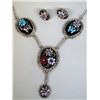 Image 1 : Zuni Necklace & Earring Set - Signed