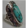 Image 1 : Navajo Sterling Turquoise Ring - Edison Begay
