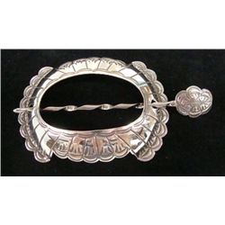 Navajo Sterling Silver Hair Barrett - J. Silver