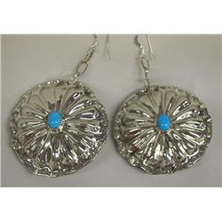 Navajo Sterling Reversible Earrings - E. Begay