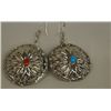 Image 2 : Navajo Sterling Reversible Earrings - E. Begay