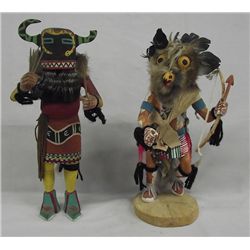 2 Hopi Kachinas