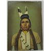 Image 1 : 1878 Painting Reproduction Indian-Brave H.H. Cross