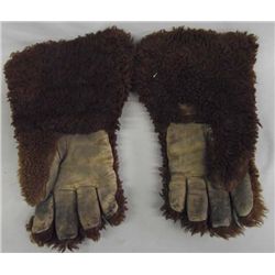 Vintage Sheepskin Gauntlet Gloves