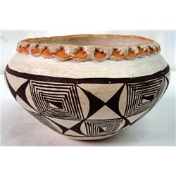 1940-50s Acoma Polychrome Bowl