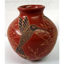 Mata Ortiz Hummingbird Jar - Ceci Bugarini