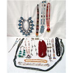 Large Collection of Beaded and Turquoise Jewelry