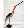 Image 2 : Carved Wood and Painted Avocet Bird Statue
