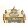 Image 2 : Enamel carriage clock