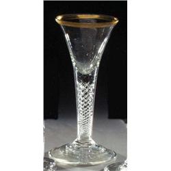 Fadenglas mit Goldrand