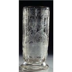 Stangenbecher mit Hirschen