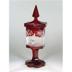 Deckelpokal mit Jagdszene