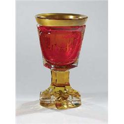 Fuábecher mit Jagdszene