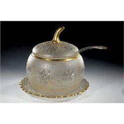 Deckelbowle mit Unterschale