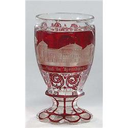 Fuábecher mit Ansicht Bad Homburgs