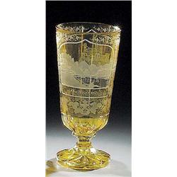 Fuábecher mit Rheinansichten