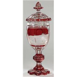 Pokal mit Ansicht von Trient